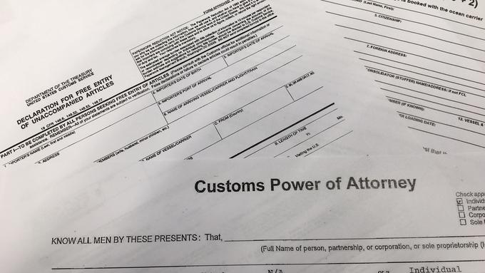 America Customs Documentation